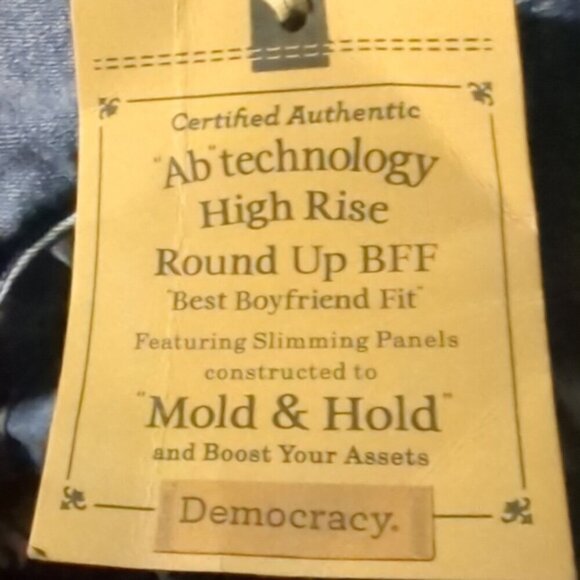 Democracy Women’s Size 22W High Rise Round up Best boyfriend Fit Jeans NWT - Picture 6 of 13